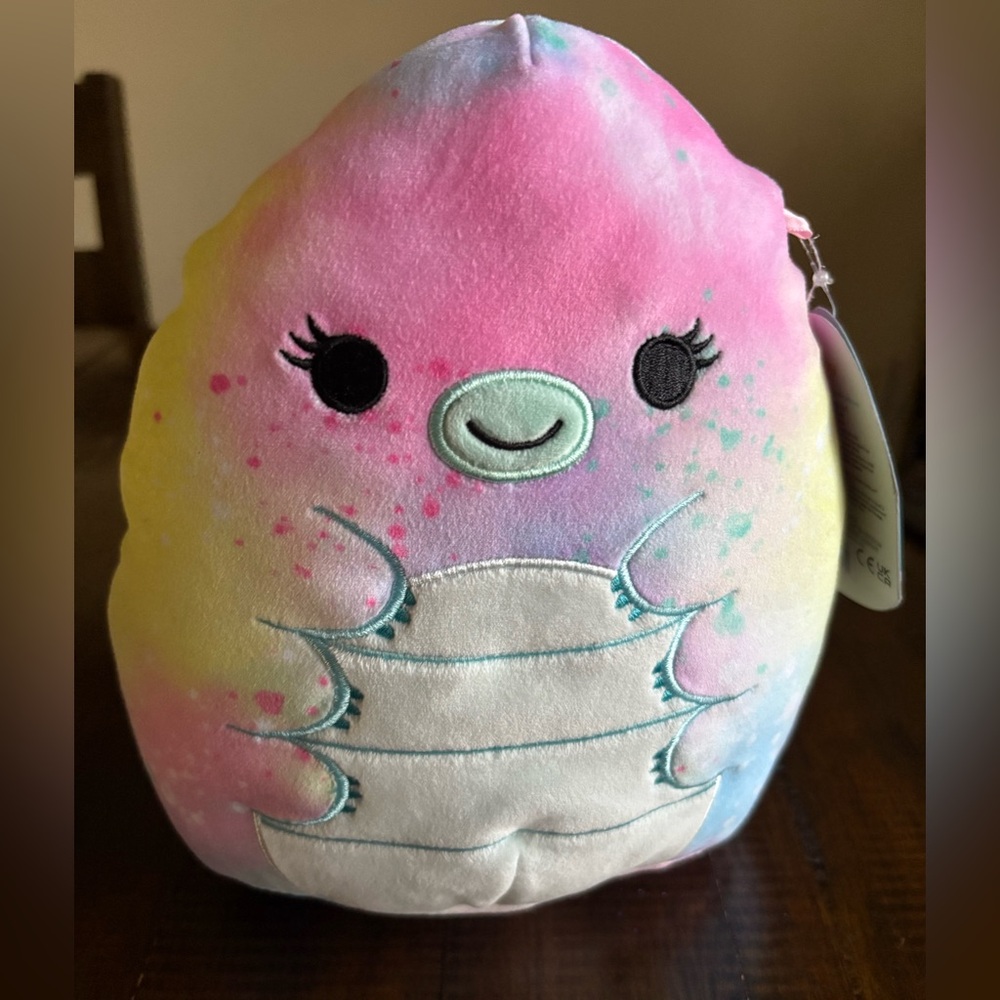 NWT Moonie the Waterbear Squishmallow, tag identifies it as “Ultra Rare”, 7.5”